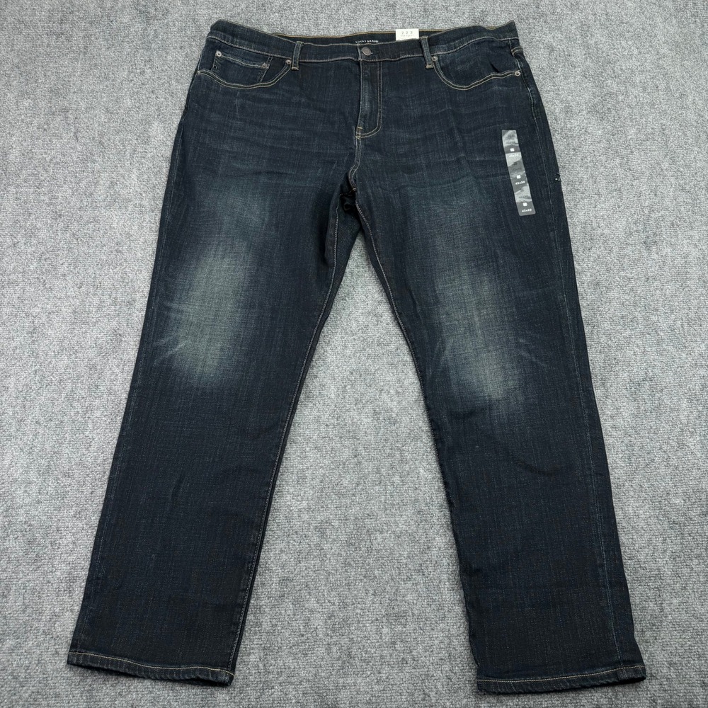 Lucky Brand Jeans Men's 42 (Fits 44x30) 223 Straight Coolmax Dark Wash *READ